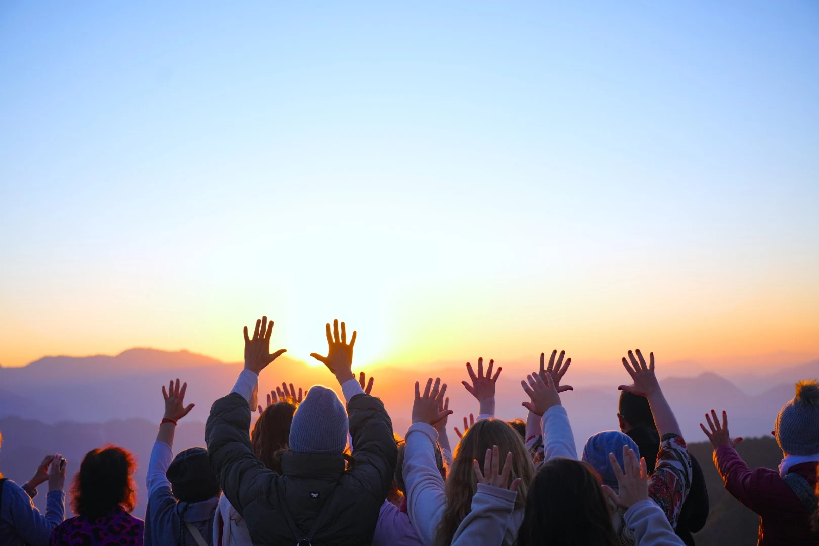 Mountain yoga session